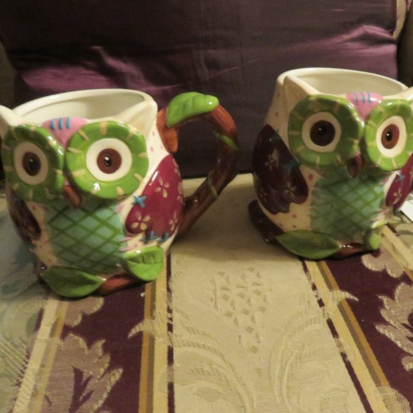 PIER 1 Other - SET OF TWO/ OWL MUGS/ PIER 1/ ADORABLE/ CUTE/ GIFT